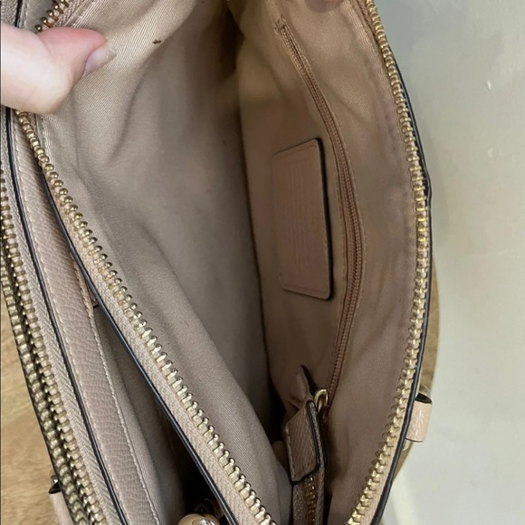 Coach Crossbody Taupe Purse - Picture 7 of 11